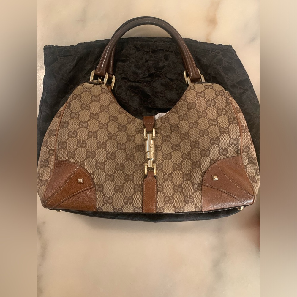 Vintage Gucci GG Canvas Bardot